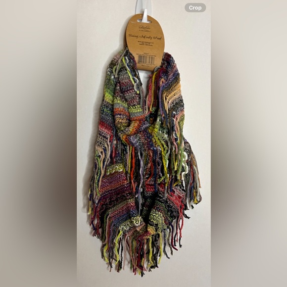 Fashion by Mirabean  Multi-Color Infinity Scarf Size 13” x 28”. NEW With Tags!! - Picture 2 of 5
